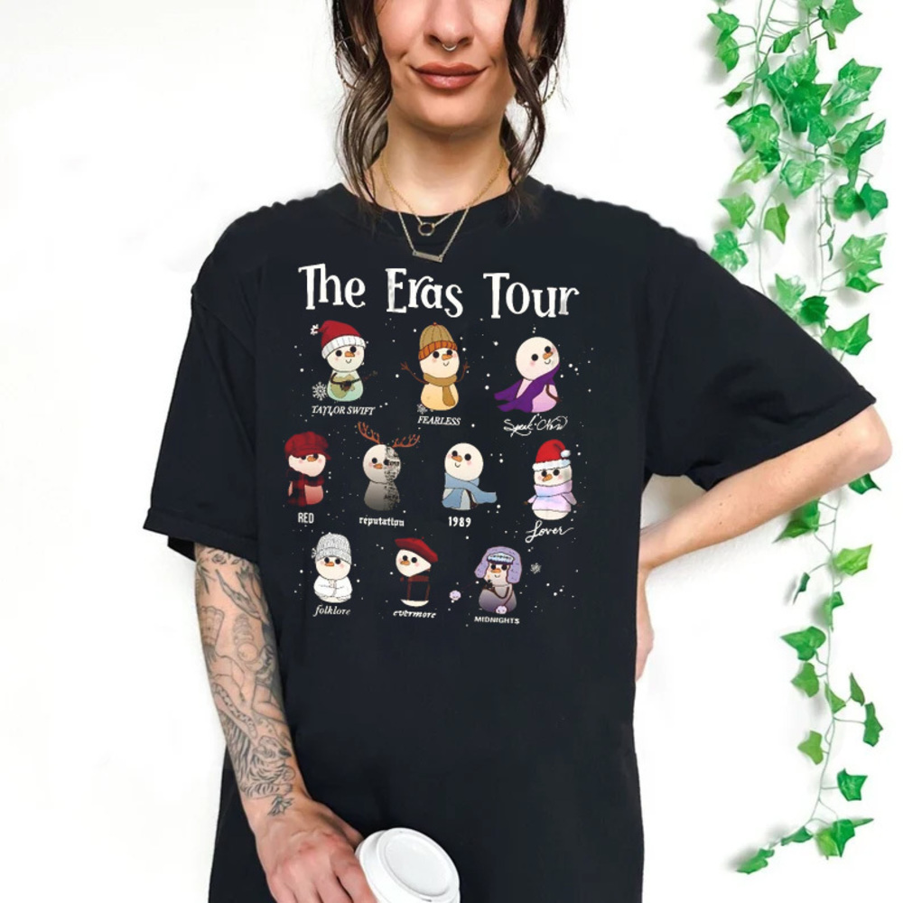 The Eras Tour Snowman Christmas Shirt